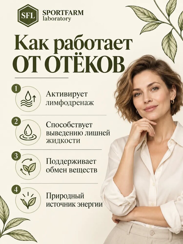 Дренажный напиток от отеков концентрированный со вкусом вишни, вишня