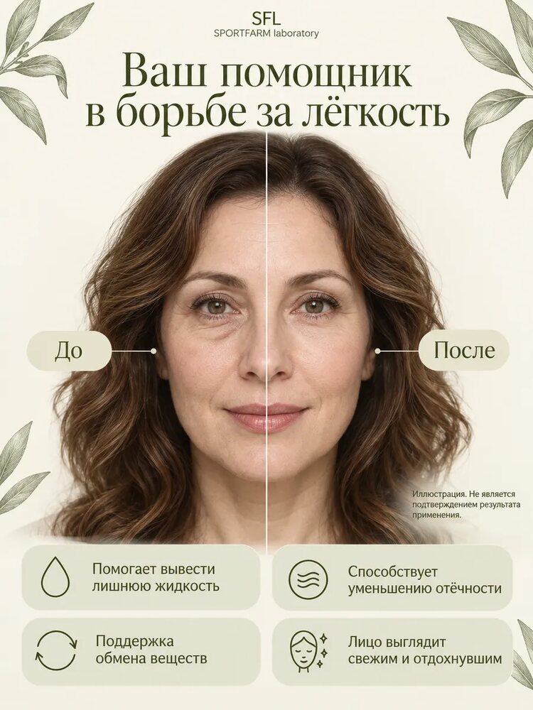 Дренажный напиток от отеков концентрированный со вкусом вишни, вишня