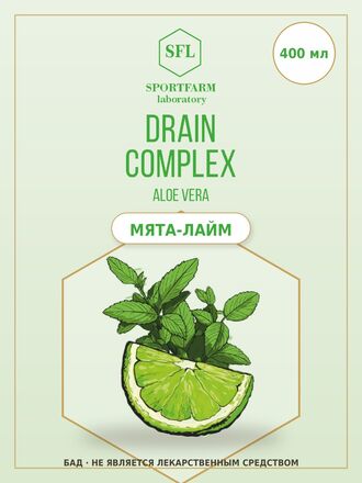 Напиток DRAIN COMPLEX, мята и лайм, 400 мл